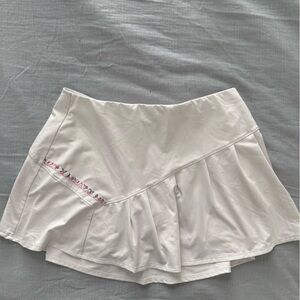 Lucky in Love Cream Pleated Tennis Skirt